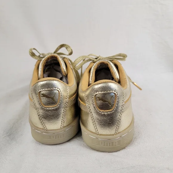 PUMA 50th Anniversary Golden Suede Metallic Leather Sneaker 1968 Women's Size 6 - Picture 8 of 14